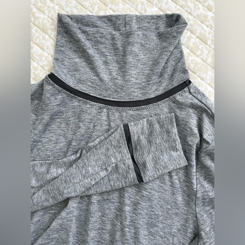 Athleta Weekday Industry Turtleneck Midi Active Dress | Light Gray | Size M - Picture 7 of 16